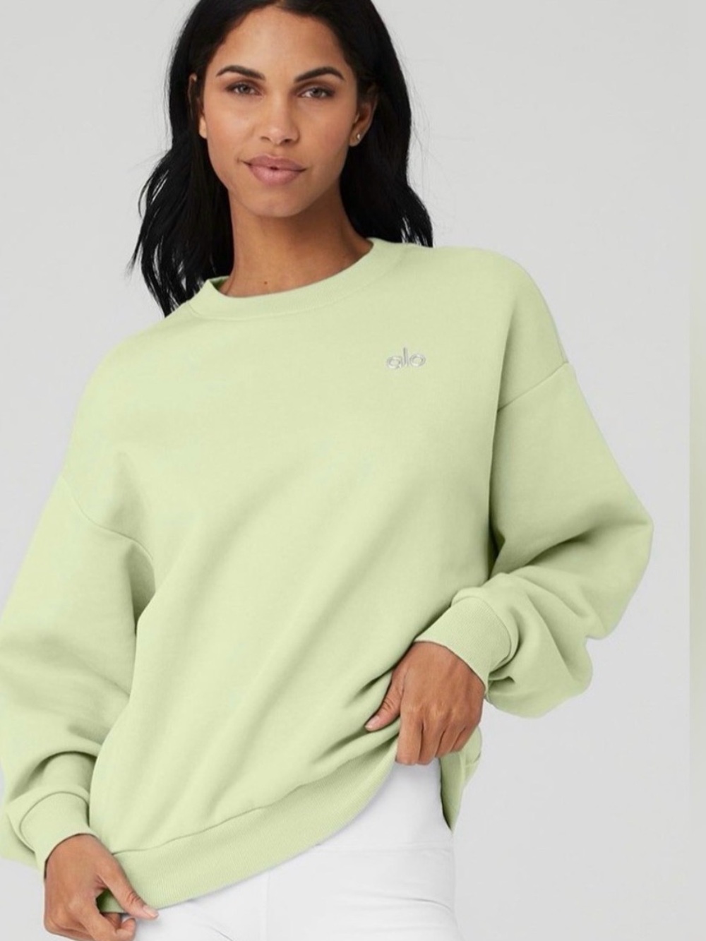 ALO Yoga ACCOLADE CREW NECK PULLOVER -
Iced Green Tea / S
